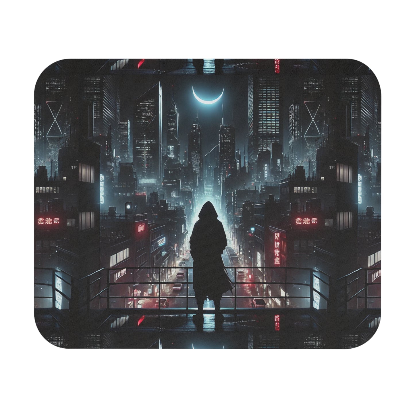 Futuristic Cityscape Mouse Pad - Urban Vibes for Gamers & Tech Enthusiasts