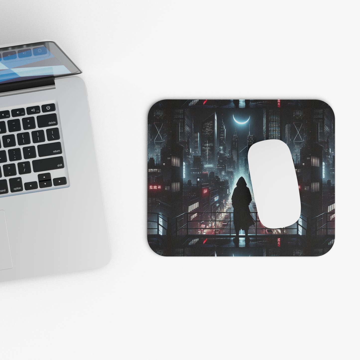 Futuristic Cityscape Mouse Pad - Urban Vibes for Gamers & Tech Enthusiasts