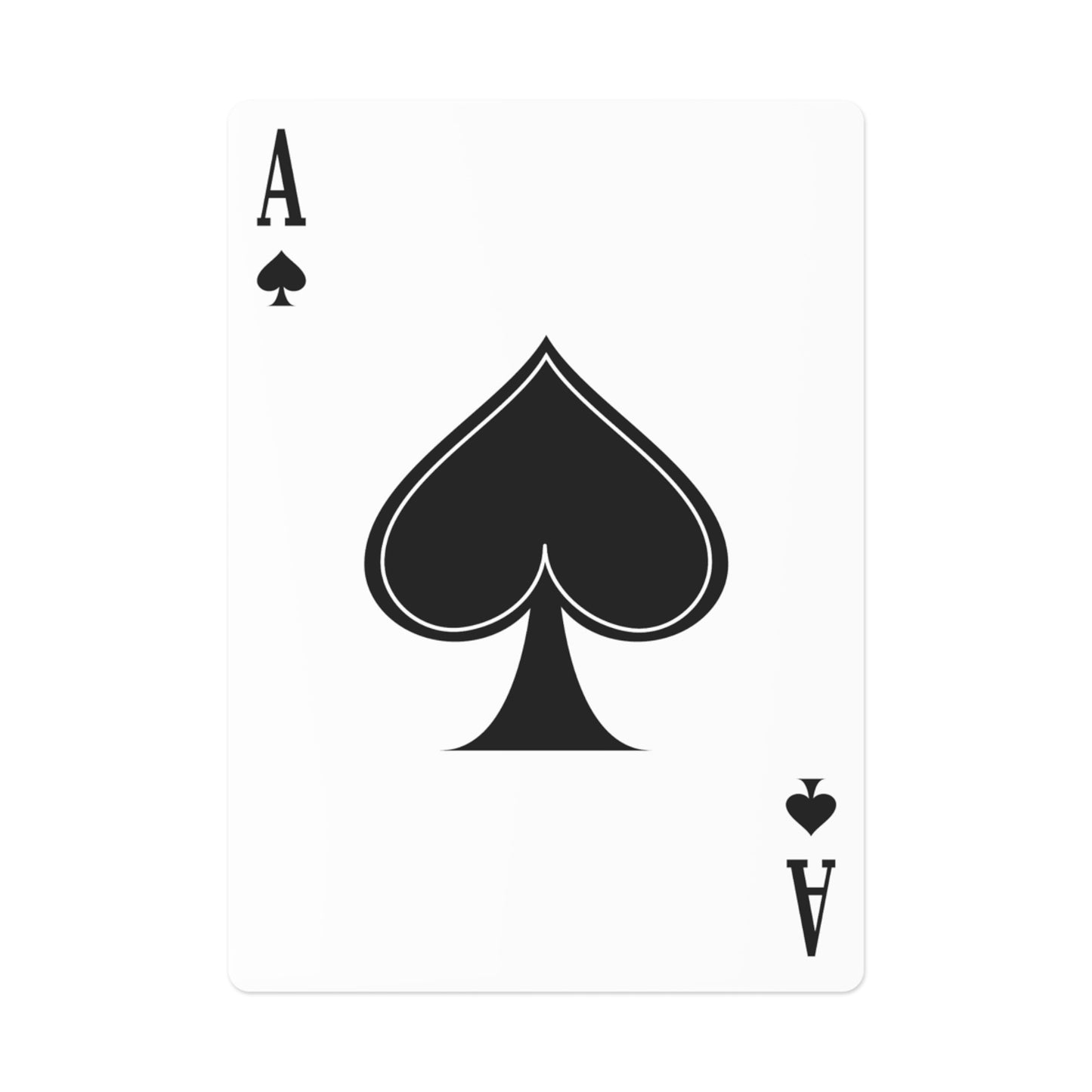 Anime-Inspired Poker Cards with Ace of Spades Design - Perfect for Game Nights