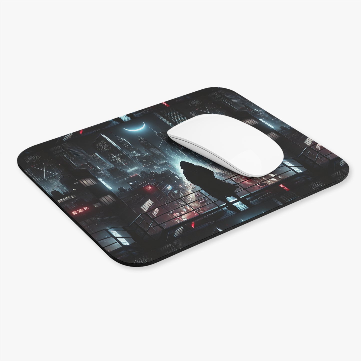 Futuristic Cityscape Mouse Pad - Urban Vibes for Gamers & Tech Enthusiasts